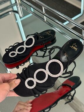 Christian Louboutin Rhinestone Sandal